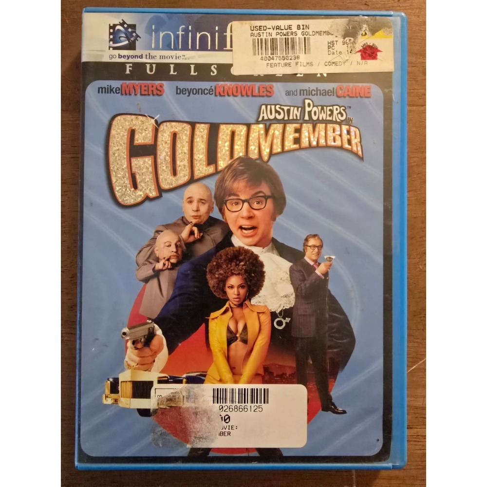 Austin Powers Goldmember DVD, 2002, Full Frame, Fair Condition‎